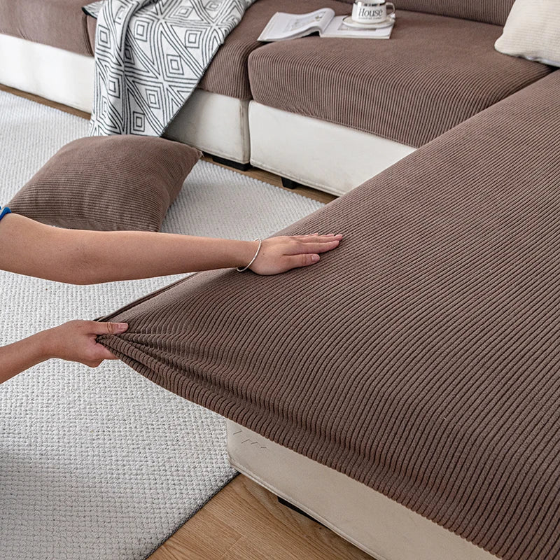 new string plush Sofa Cover Elastic Sofa Cushion Cover for Living Room Furniture Protector For Pets Removable Sofa Seat Cover