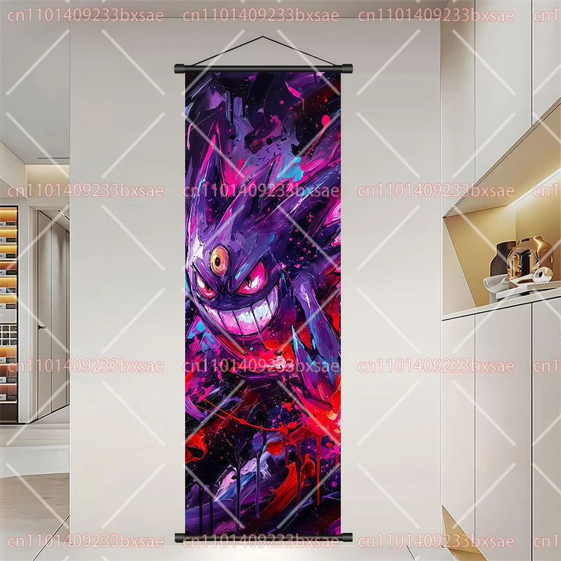 Pokémon Anime Elf Dragonite Gengar Pikachu Charizard Kyogre Rayquaza HD Poster Scroll Painting Art Hanging Painting Holiday Gift