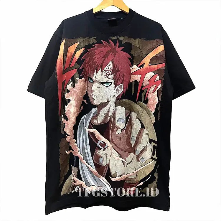 Naruto Gaara Unisex Short Sleeve T-Shirt – Summer Casual Tee