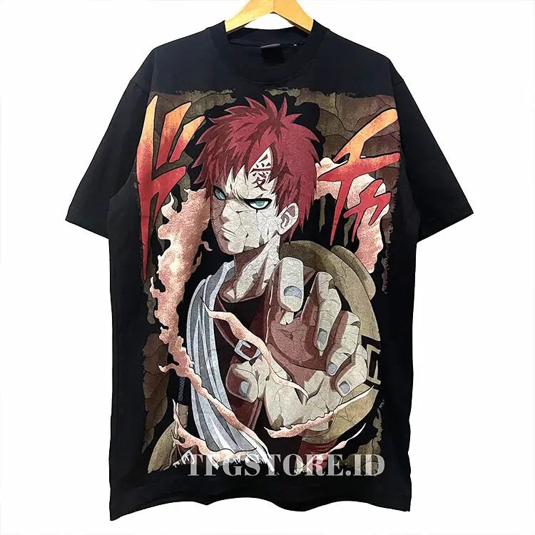 2025 New Anime Naruto Gaara Hyuga Hinata Uzumaki Naruto T-shirt Fashion Short Sleeve Summer Men and Women High Street Casual