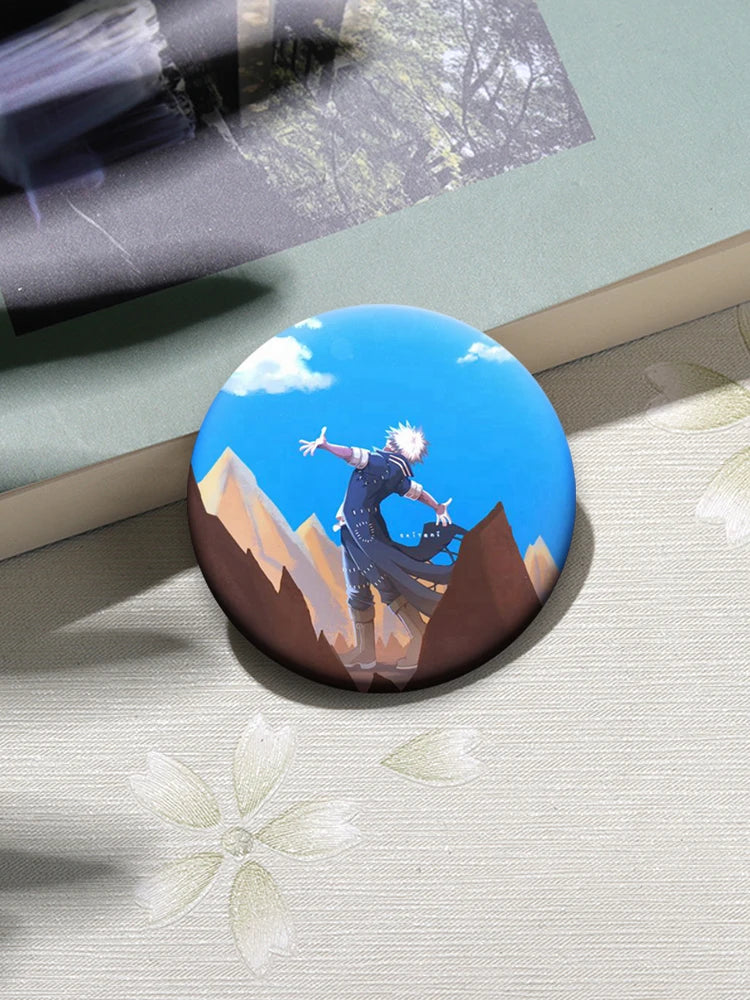 32/44/58mm Hot Anime My Hero Academia Dabi Button Pins Creative Brooches Cartoon Badge for Backpack Collar Decoration Gifts