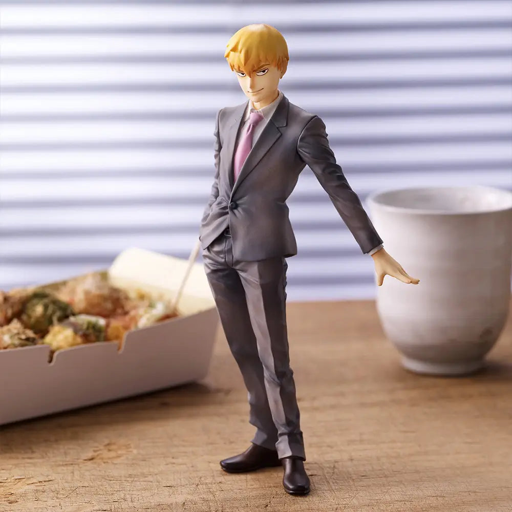 Anime Kageyama Shigeo Figure Reigen Arataka Action Figures PVC Model Desktop Ornaments Reigen Arataka Figurine Child