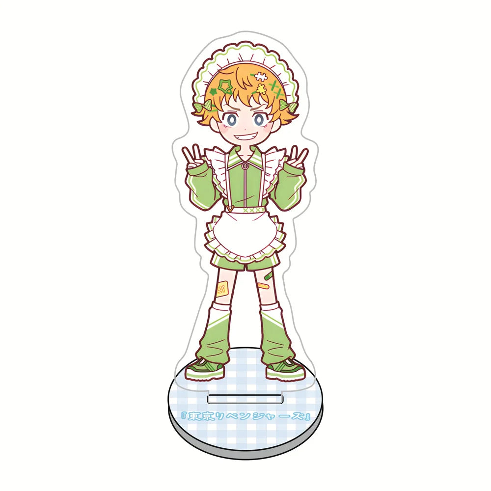 10cm Tokyo Revengers Maid Outfit Acrylic Stand Figures Keychain Anime Collectible Merch Desktop Decoration Fan Gift