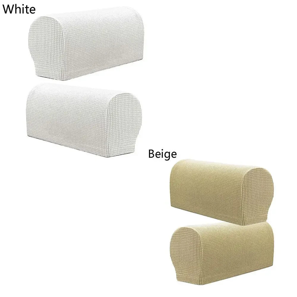 2PCS/SET Sofa Armrest Covers Fleece Premium Armrest Covers Stretchy Chair Sofa Couch Arm Protector Stretch to Fit