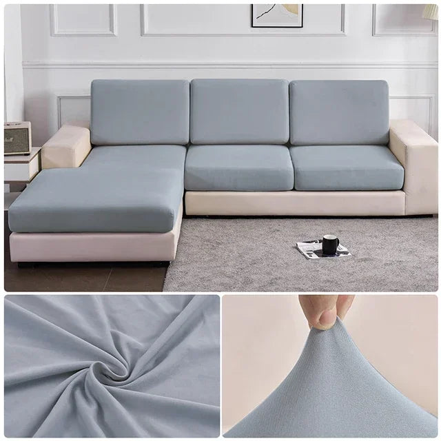 Elastic Sofa Seat Cushion Cover Spandex Polyester Sofa Cover for Living Room Washable Removable L Shape Corner Couch Protector