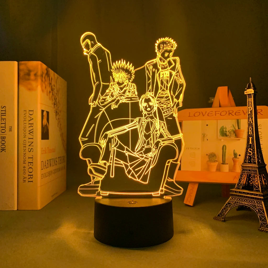 Anime Nana 3D LED Nightlight for Bedroom Decor Table Lamp Nana Osaki Figure Kids Child Girls Light Manga Gift Dropshipping