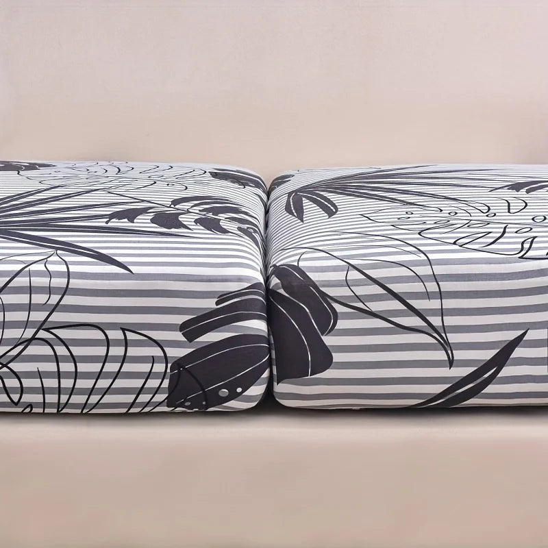 Elastic Sofa Seat Cushion Cover for Living Room Stretch Floral Printed Armchair Couch Cover Corner L-shape Removable Anti-dust
