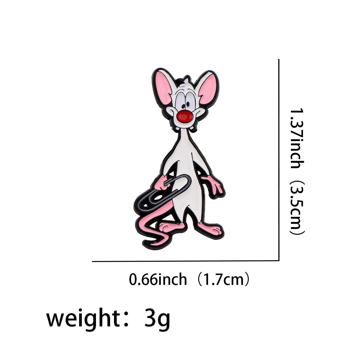 DZ2440 Novelty Cute Mouse Funny Enamel Pins for Clothes Badges on Backpack Lapel Pin Decoration Anime Jewelry Accessories Gifts