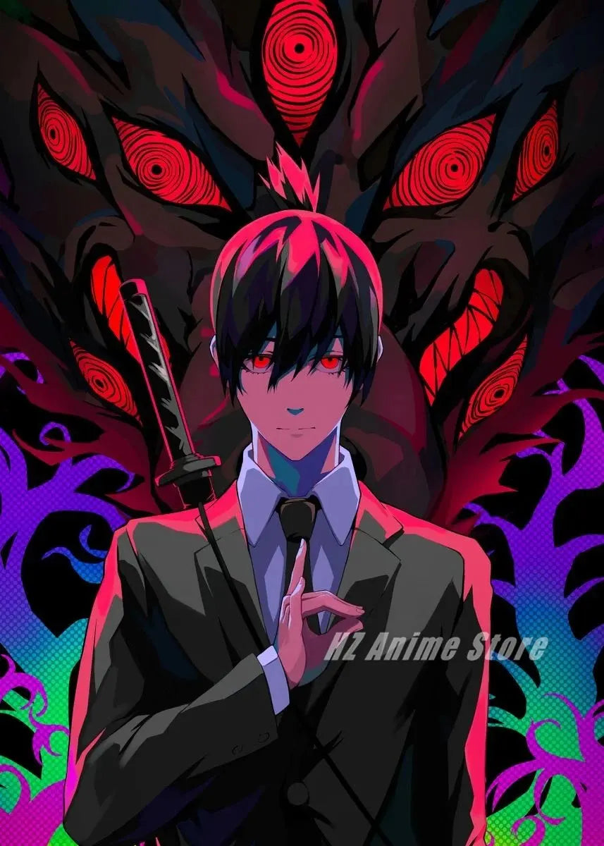 Anime Chainsaw Man Posters and Prints Canvas Painting Chainsawman Comic Wall Art Pictures for Modern Family Bedroom Home Decor