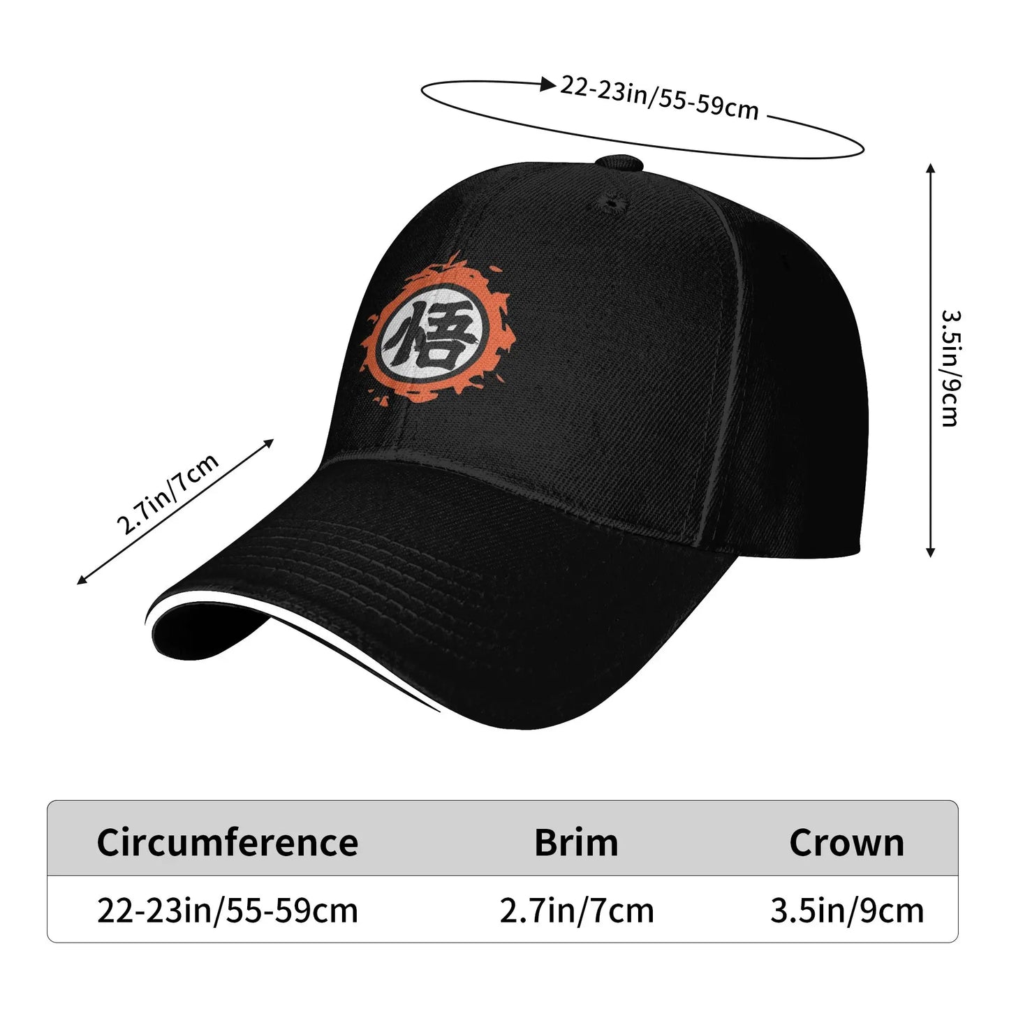 Anime Goku Dragon Ball Z Baseball Cap Hip Hop Men Women's Adjustable  Dad Hat Spring Snapback Hats