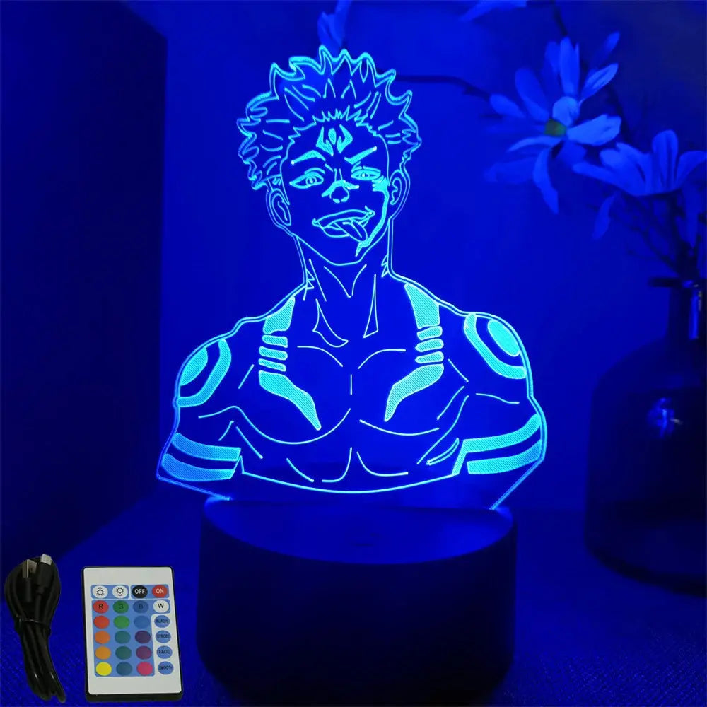Jujutsu Kaisen Gojo 3D LED Lamp – RGB Desk Light