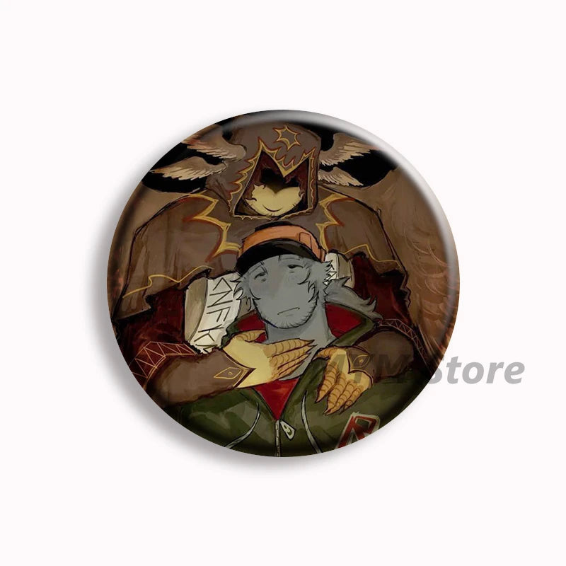 Forsaken Telamon Anime Soft Button Pin Shedletsky Brooches Badge Bag Decor Jewelry Fans Collect Gamer Friends Gifts