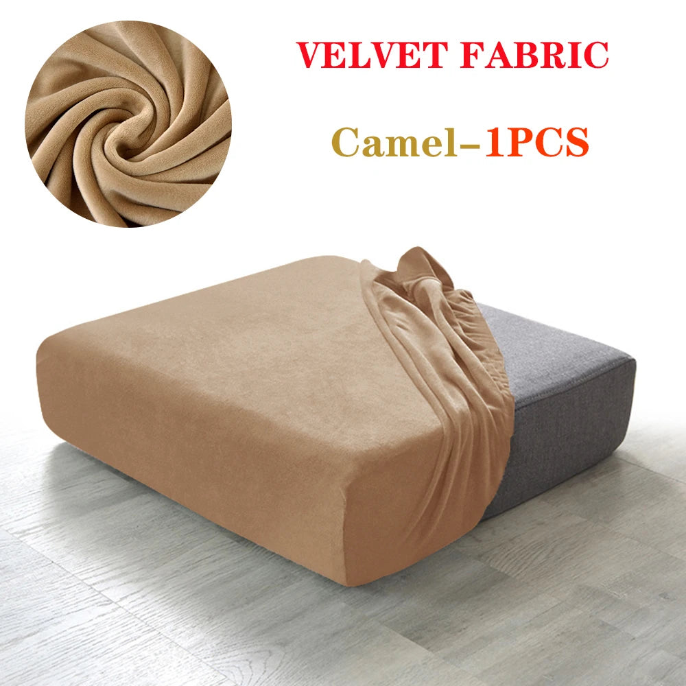 Super Velvet Sofa Cushion Cover Elastic Thick L Shape Corner Armchair Sofa Cover Slipcover Furniture Protector For Living Room