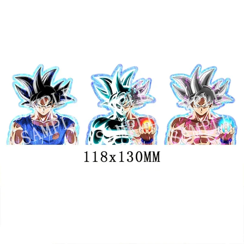 DRAGON BALL NARUTO Anime 3D Lenticular Sticker Goku, Vegeta Waterproof Decals for Car Refrigerator Skateboard Etc.kid's Gifts