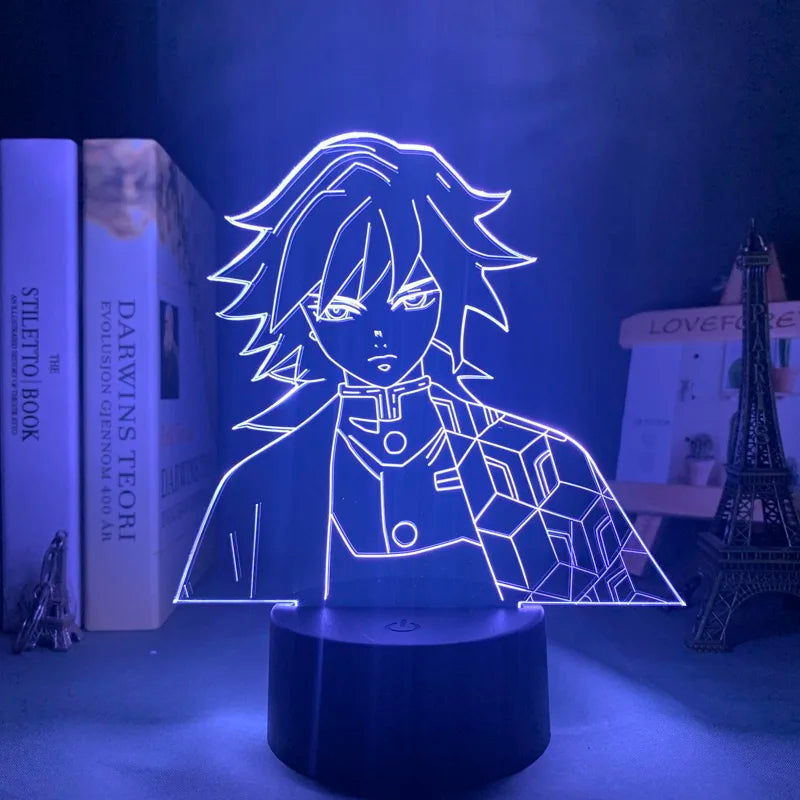 Manga 3d Light Kimetsu No Yaiba for Bedroom Decor Night Light Birthday Gift Table Lamp Anime Demon Slayer Mitsuri Kanroji Figure