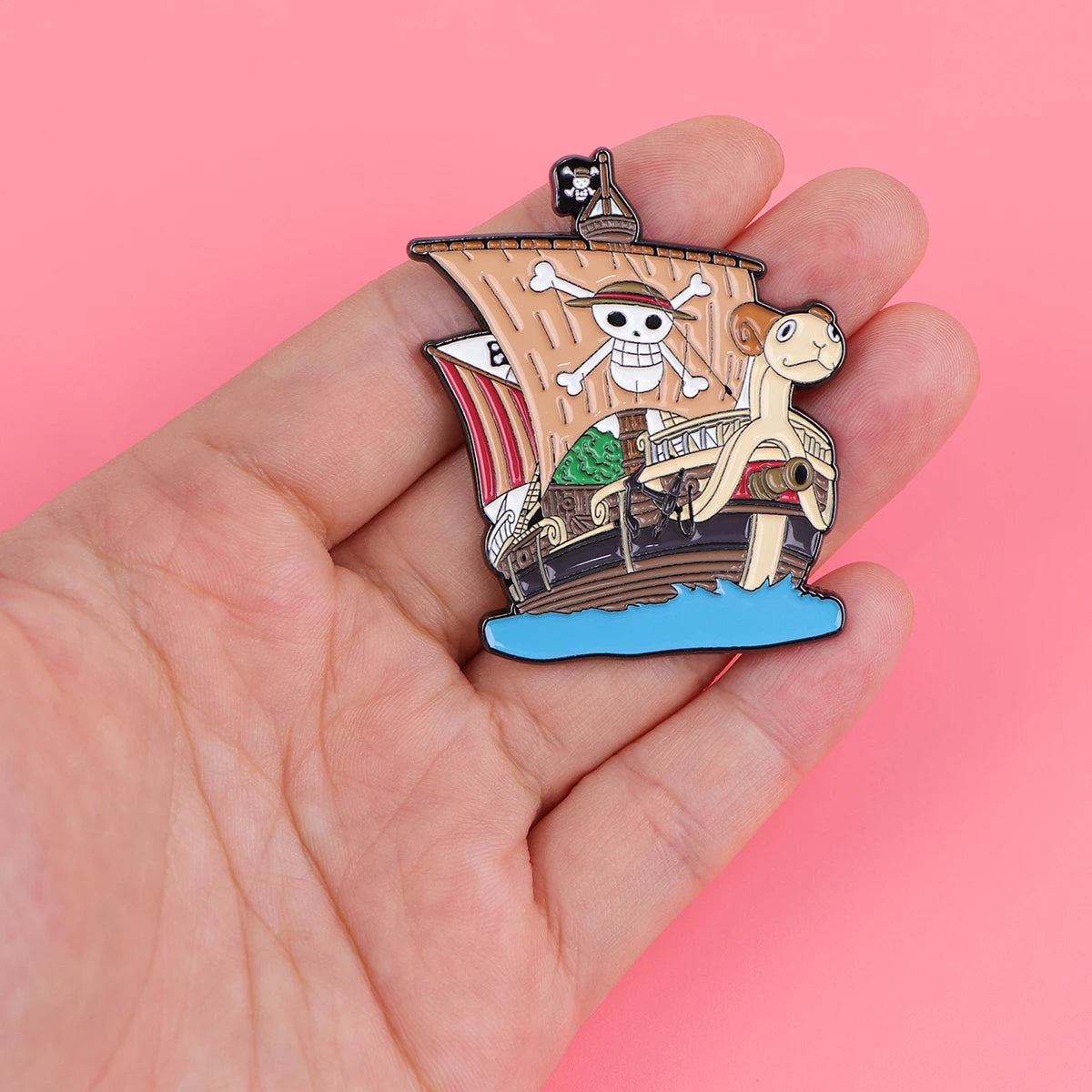 4pcs Cute Ship Enamel Pin Cartoon Anime Brooch For Coat Women's Brooches Fashion Lapel Badges Jewelry Gift for Friends