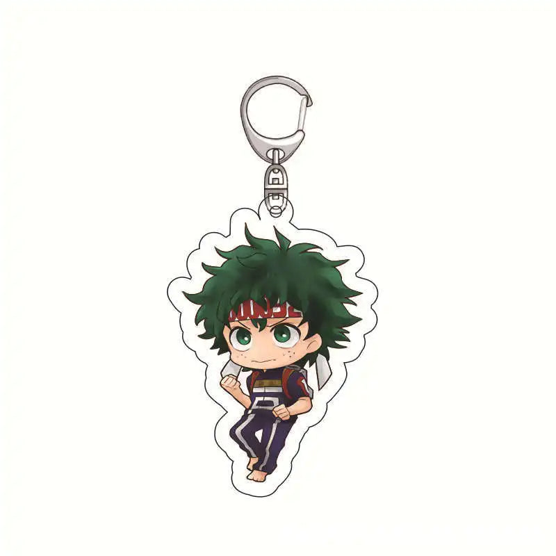 My Hero Academia Acrylic Keychain Izuku Midoriya Shoto Todoroki Anime Keychain Creative School Keychain Anime Accessories Cute