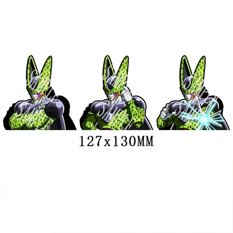 DRAGON BALL NARUTO Anime 3D Lenticular Sticker Goku, Vegeta Waterproof Decals for Car Refrigerator Skateboard Etc.kid's Gifts