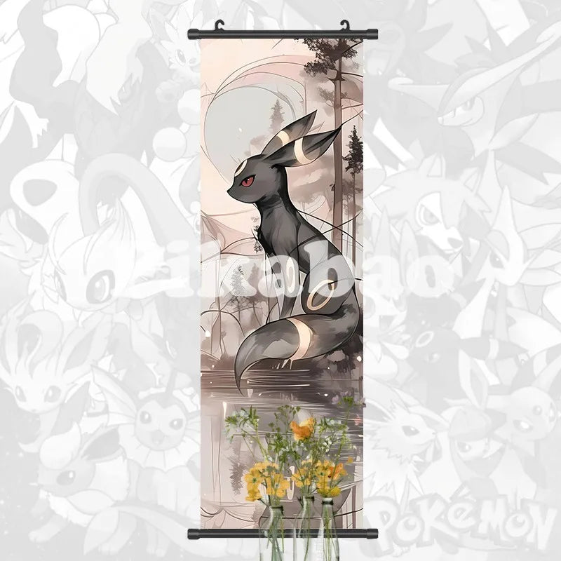 Printed Poster Anime Wall Artwork Greninja Pictures Gardevoir Painting Canvas Pikachu Hanging Scrolls Home Room Decor
