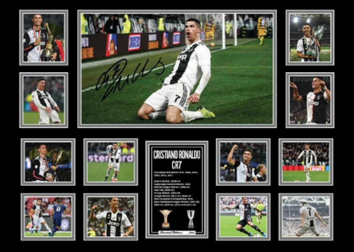 Famous Modern Football Player and Signature Poster Wall Decor B-Messi Sport Stars Canvas Painting For Boys' Room Fans Gift
