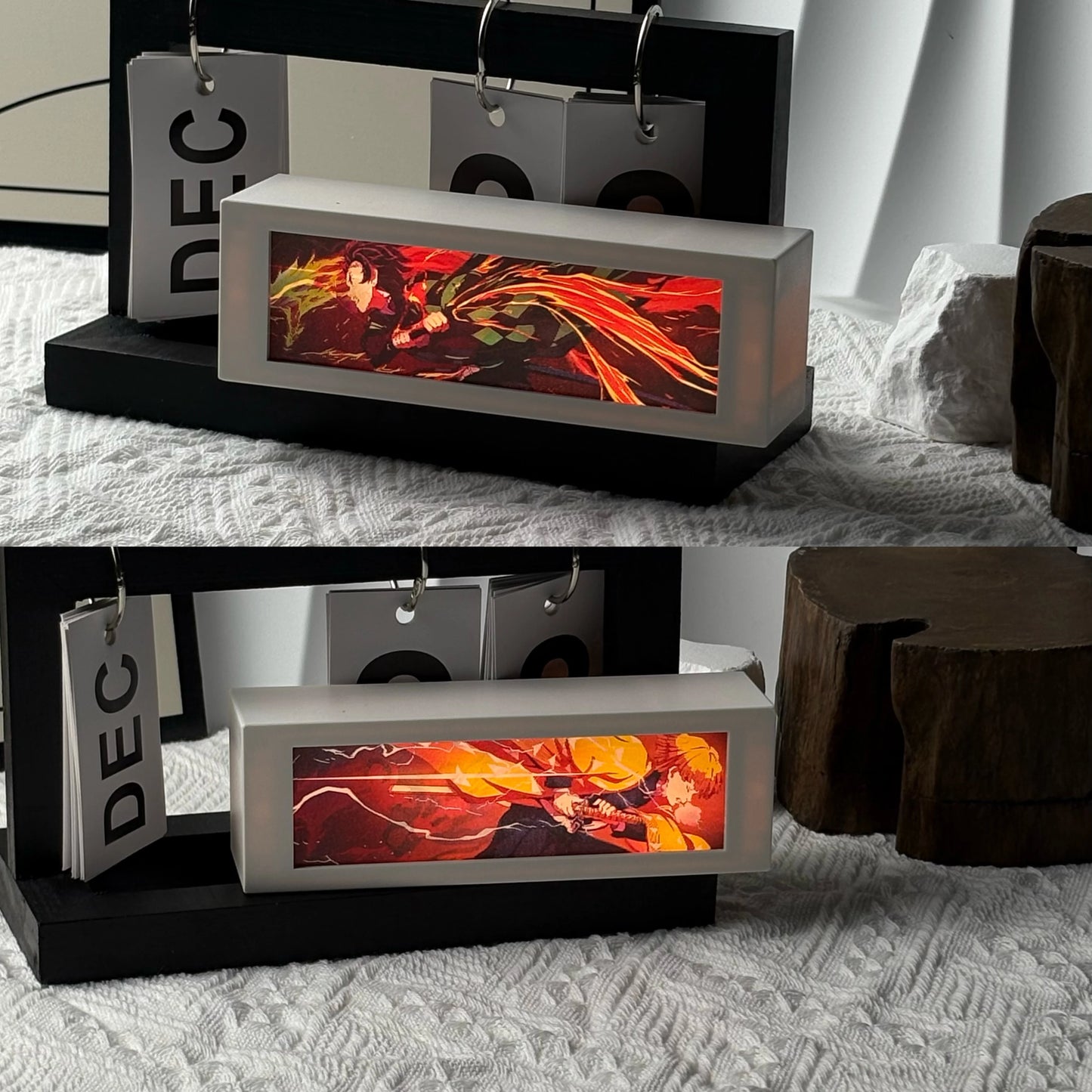 LED Classic Anime 3D  Lenticular Motion Anime Lightbox for Bedroom Decoration Lamp Anime Peripheral Friend Birthday Gifts