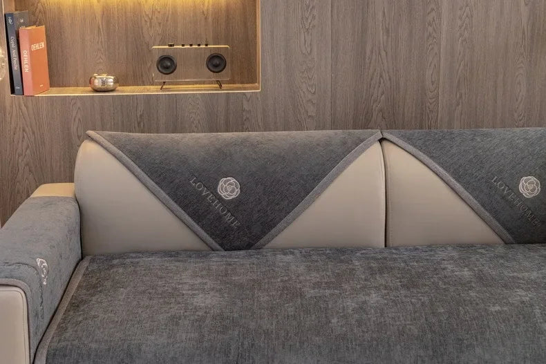 1PC Chenille Universal Sofa Cover Non-Slip Combination Sofa Cushion L Shape Couch Towel for Living Room Protector fundas de sofa