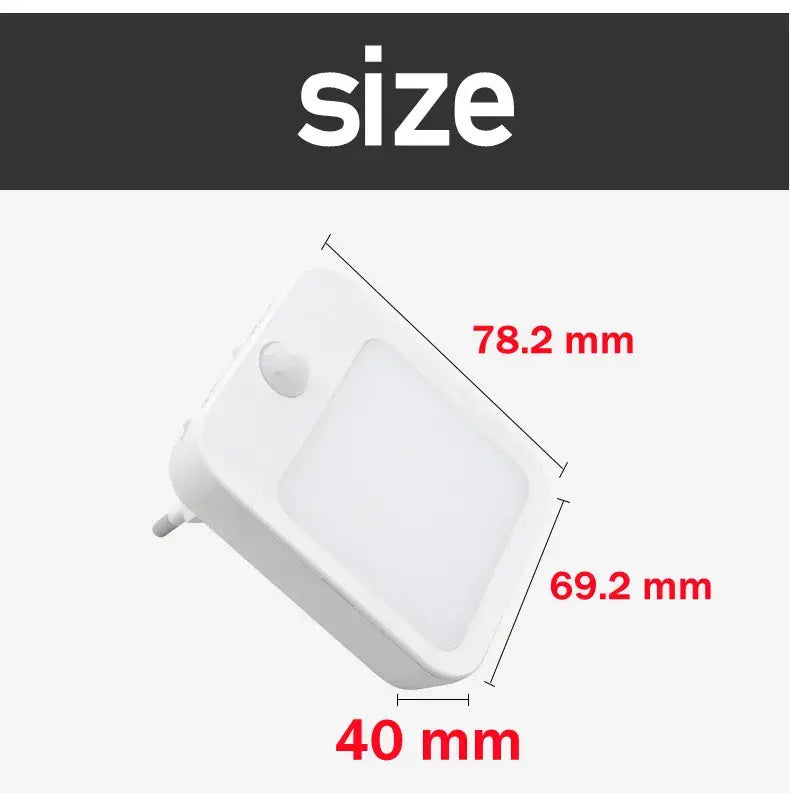 Anime Motion Sensor LED Night Light – EU Plug Dimmable Cabinet Lamp