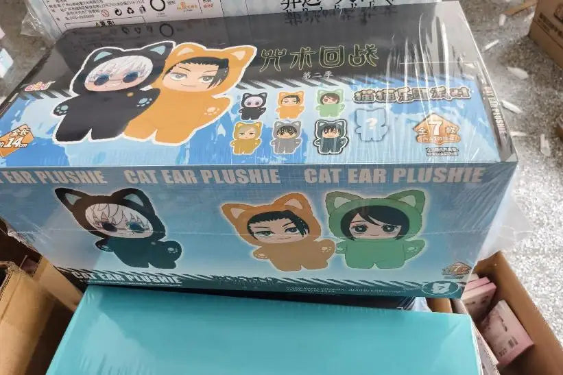 Authentic In Stock EAKI Jujutsu Kaisen 2 Cat Ear Plushie Series Blind Box Mystery Box Anime Figure Decoration Collect Full Set