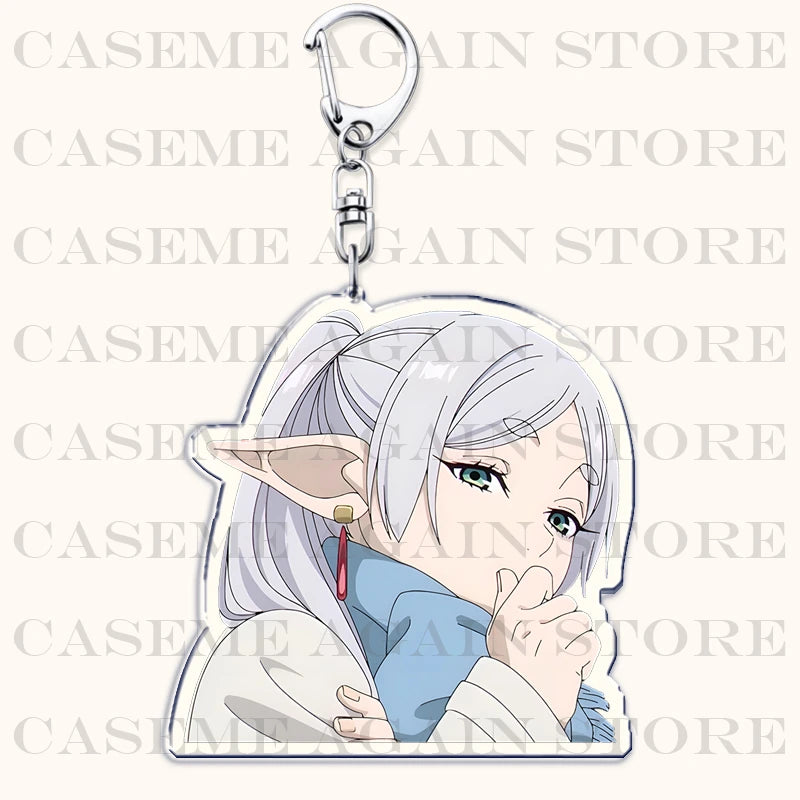 Popular Anime Frieren Beyond Journeys End Keychains for Accessories Bag Himmel Heiter Girl Keyrings Jewelry Fans Friends Gifts