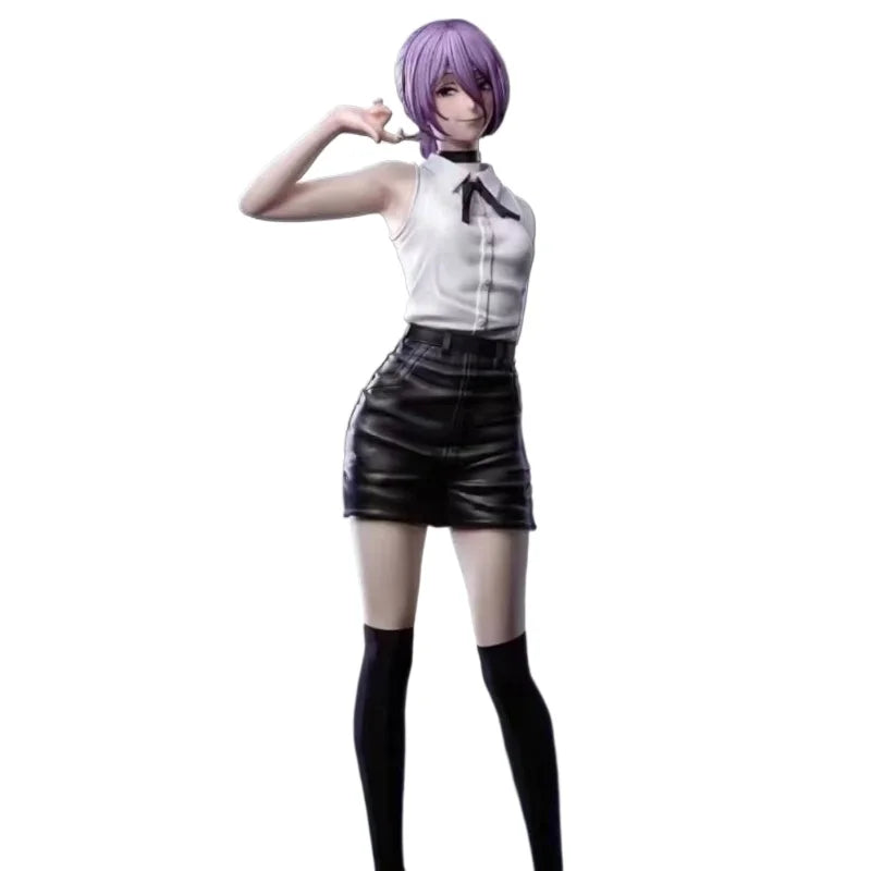 Chainsaw Man Reze Model Devil Figures Static Statue Figurine Double Headed Sculpture Can Be Replaced Desktop Ornament Model Toys