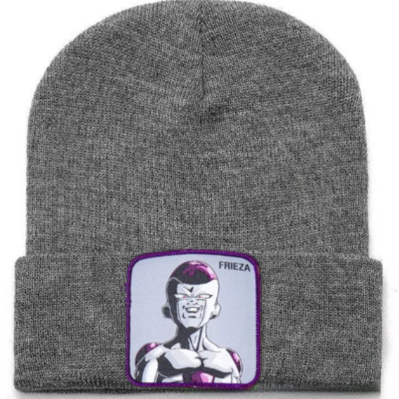 Anime Cartoon Dragon Ball Women Men Knitted Warm Winter Hats For Women Men Solid Hip-hop Casual Cuffed Beanies Bonnet