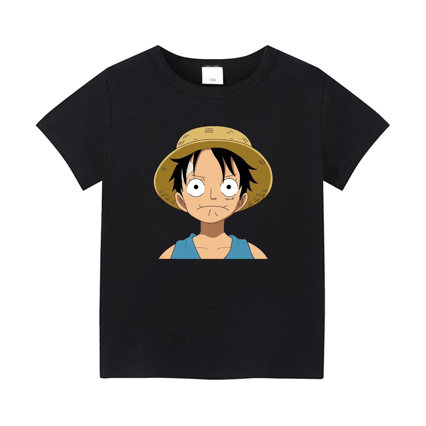One Piece Men's T-shirt Portgas D. Ace Anime Summer Boy Spring and Autumn Children's Short Sleeves Parent-Child Wear Sport Tees