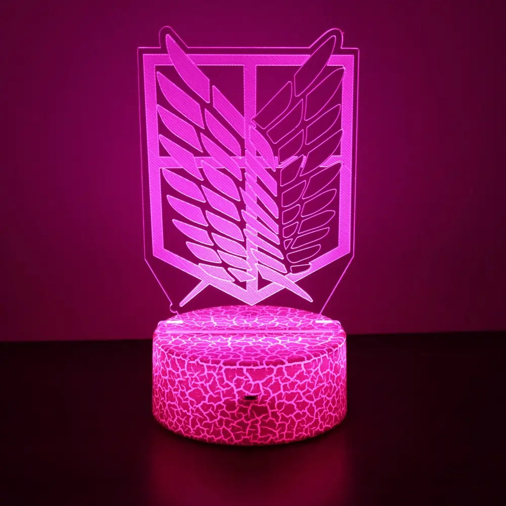 Attack on Titan Levi 3D LED Lamp – RGB Remote Night Light