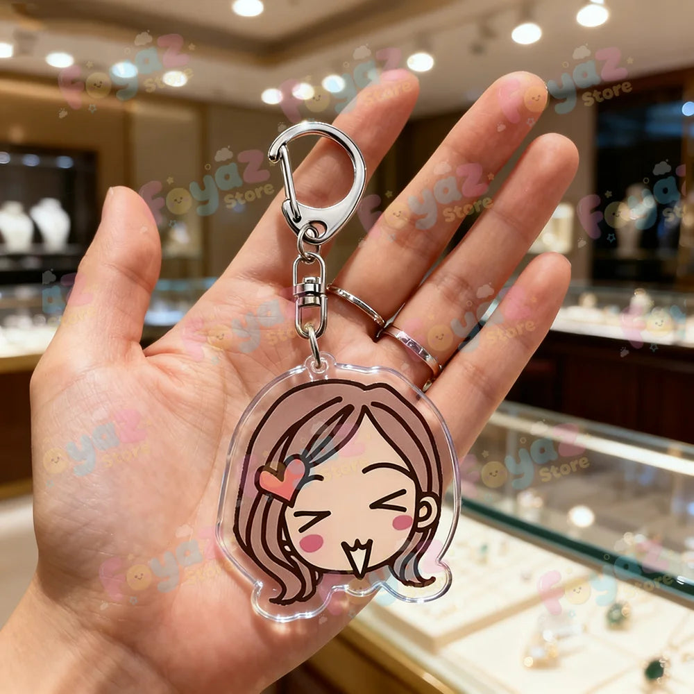 Cute Anime Nana Keychain for Accessorie Bag NANA Chibi Farming Charm Keyrings Jewelry Friends Oosaki Nan Manga Gifts