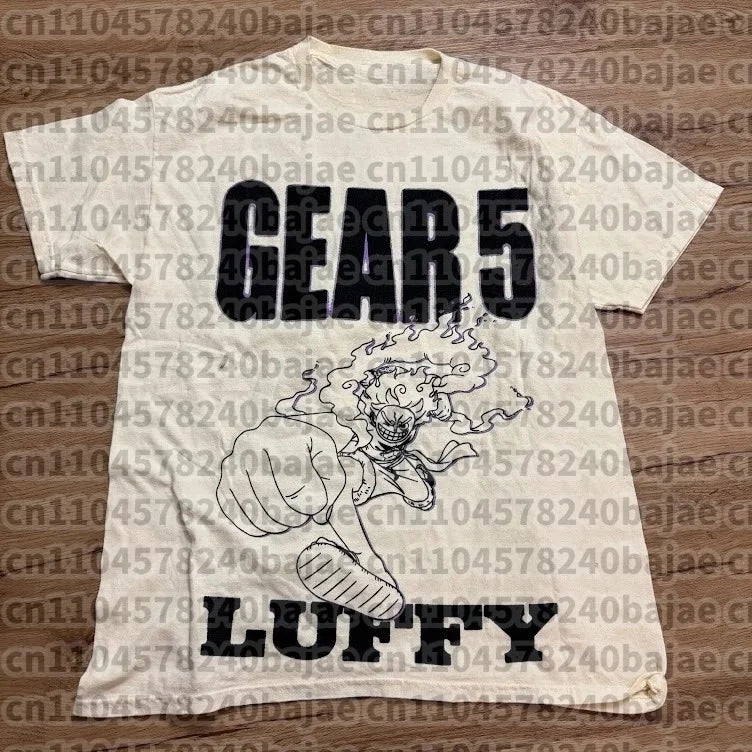 One Piece Japanese Anime Printed Men's T-Shirt Roronoa Zoro Boy Children's Harajuku Short Sleeve Kids Luffy T-shirt Clothing