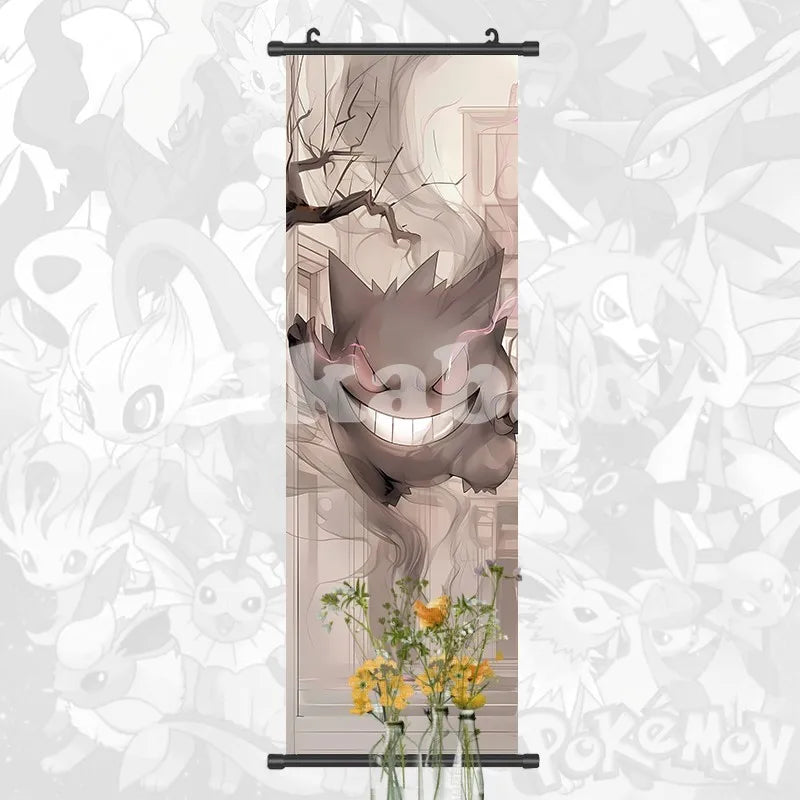 Printed Poster Anime Wall Artwork Greninja Pictures Gardevoir Painting Canvas Pikachu Hanging Scrolls Home Room Decor