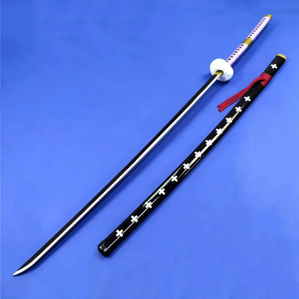 55inch Kurosaki Ichigo Katana Sword Anime Bleach Cosplay Long Ninja Knife Real Size Japanese Katana Original Samurai Sabre Gift