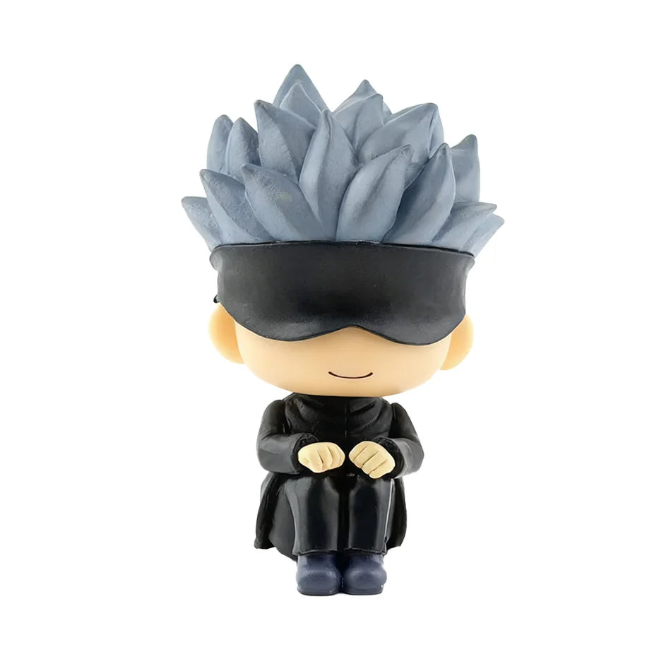 7-9cm Anime Jujutsu Kaisen Figure Itadori Yuji Gojo Satori Fushiguro Megumi Kugisaki Kawaii Toy Car Decoration PVC Model Gift