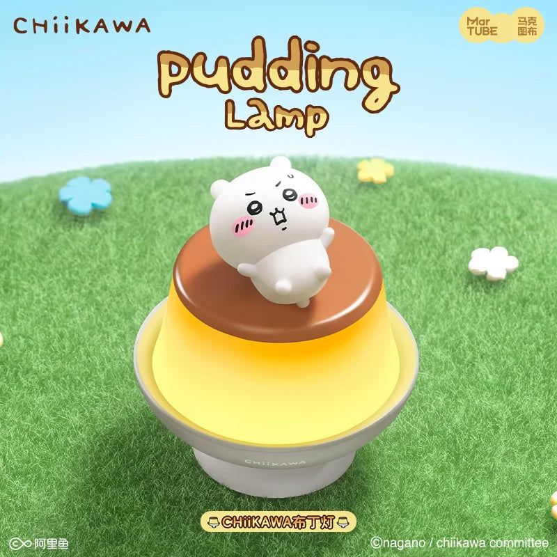 Chiikawa Pudding Lamp Kawaii Hachiware Usagi Desktop Ornament Toy Birthday Gift Anime Fans Bedroom Bedhead Atmosphere Lighting