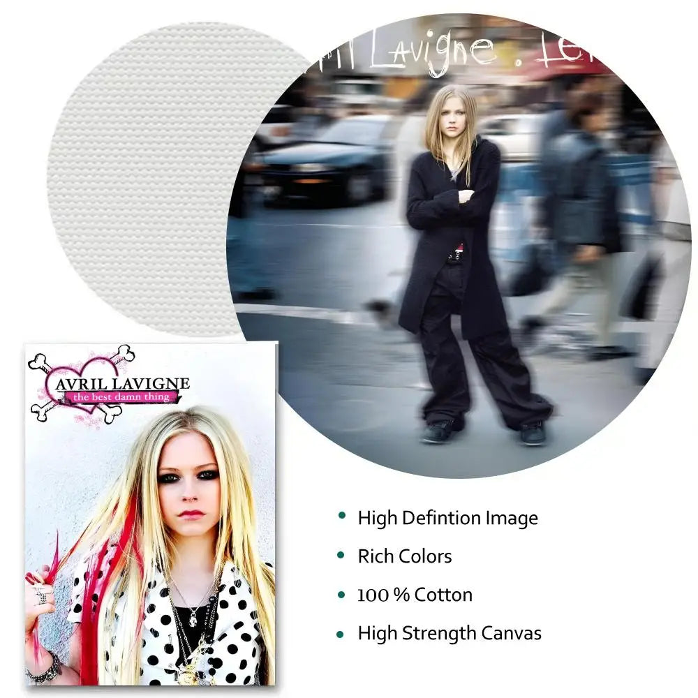 Poster HD Anime Hot Theme Singer/OST/Movie-Waterproof Self-Stick Home Decor Star Singer Avril Lavigne