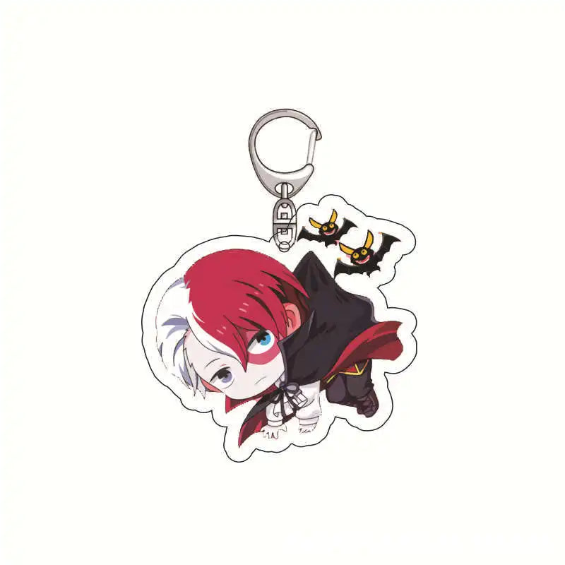My Hero Academia Acrylic Keychain Izuku Midoriya Shoto Todoroki Anime Keychain Creative School Keychain Anime Accessories Cute