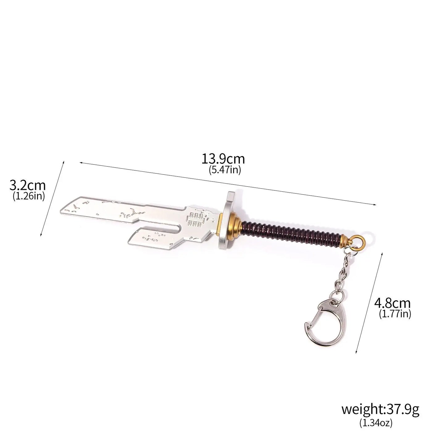 Fushiguro Toji Inverted Spear of Heaven Keychain Nanami Kento Jujutsu Kaisen Pendant Key Chain for Men Cool Keyring Jewelry Gift