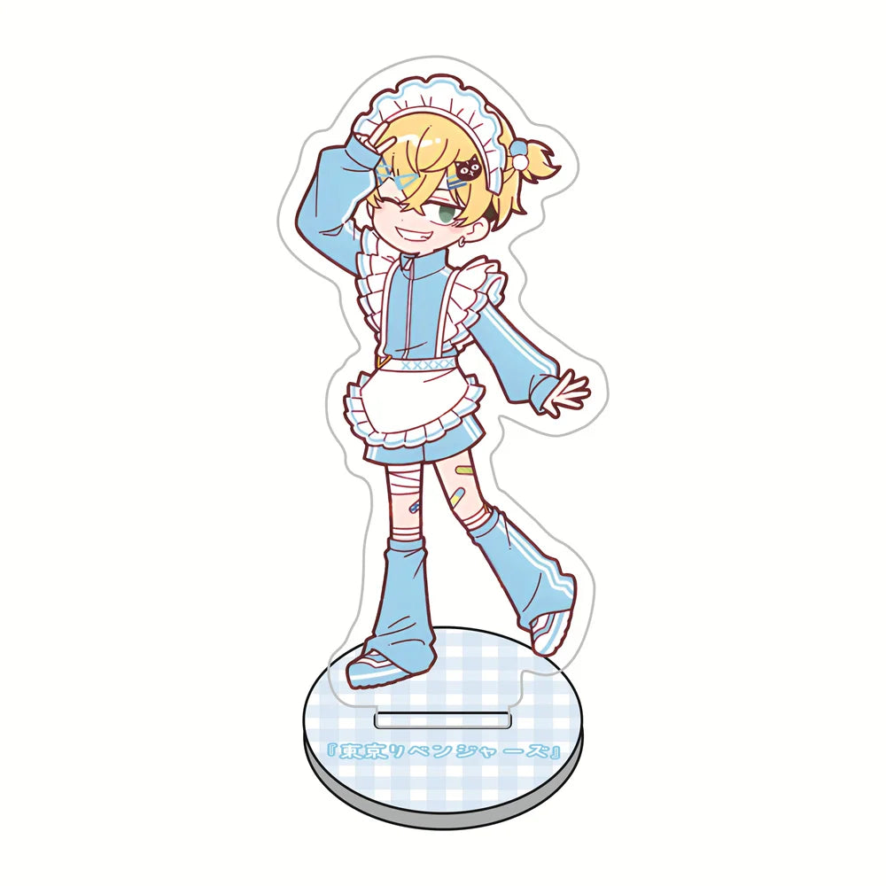 10cm Tokyo Revengers Maid Outfit Acrylic Stand Figures Keychain Anime Collectible Merch Desktop Decoration Fan Gift