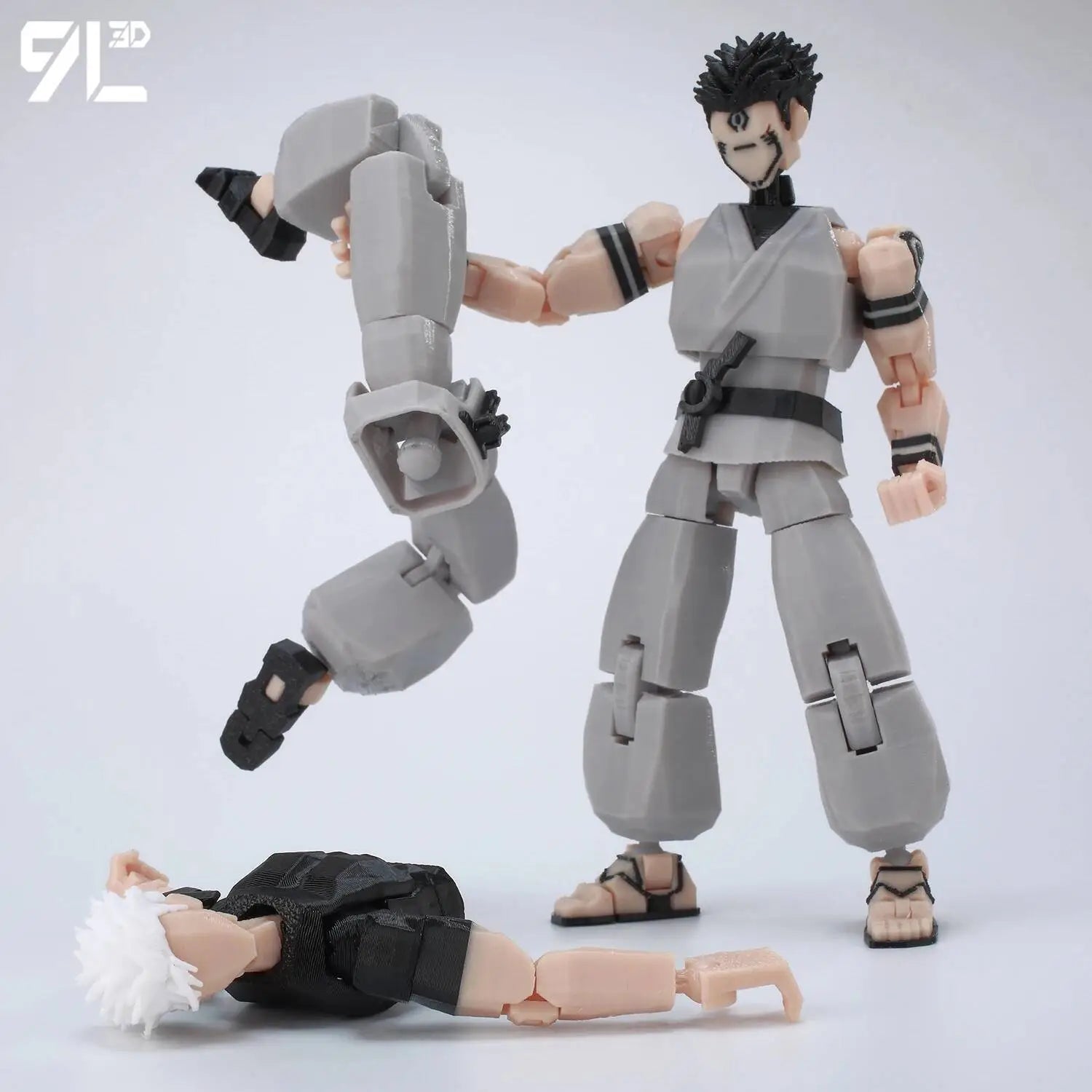 灰衣宿傩-17.jpg Jujutsu Kaisen Gojo Sukuna Articulated Figure – 13 Joints