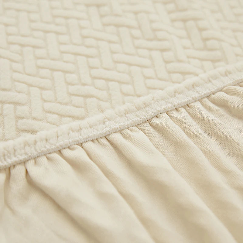 LEVIVEl Jacquard Elastic Sofa Covers Geometric ArmChair Knitted Sofa Couch Slipcovers Chair Protector For Living Room L Shaped
