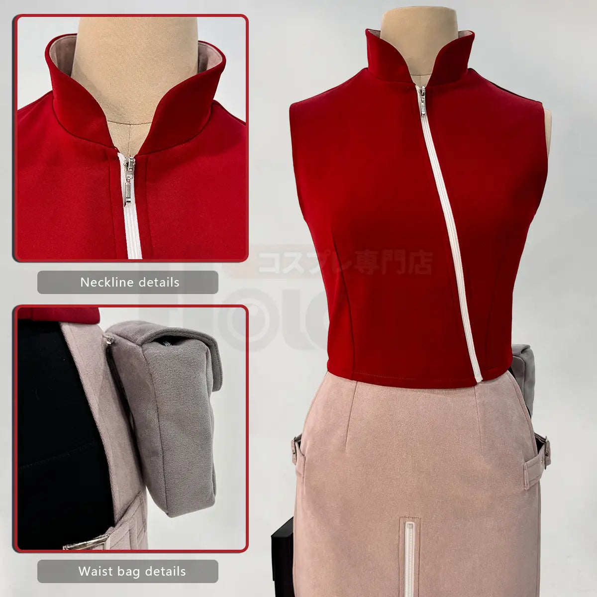 Naruto Haruno Sakura Cosplay Set – Top Skirt Shorts