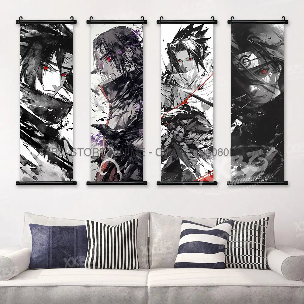Naruto Hinata Canvas Wall Scroll – Anime Decor