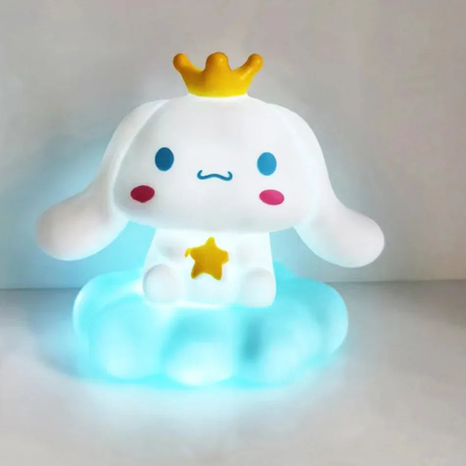 New Japan Style Night Light Enamel Cloud Cartoon Kuromi Cinnamoroll Pochacco Small Table Light Illuminating Decoration