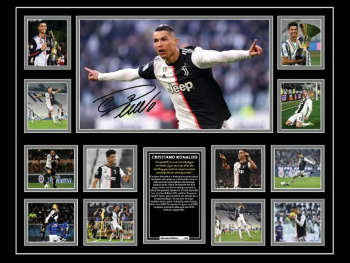 Famous Modern Football Player and Signature Poster Wall Decor B-Messi Sport Stars Canvas Painting For Boys' Room Fans Gift
