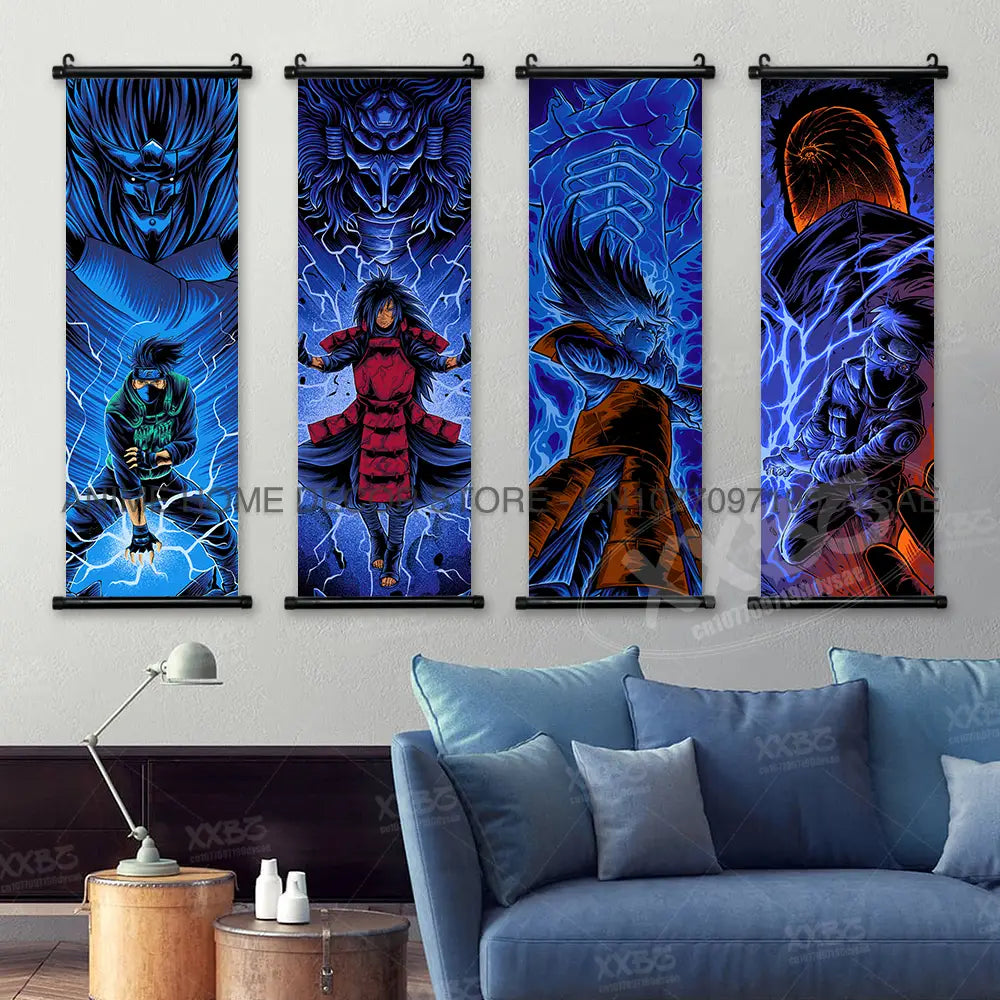 Naruto Madara Wall Scroll Poster – Anime Decor